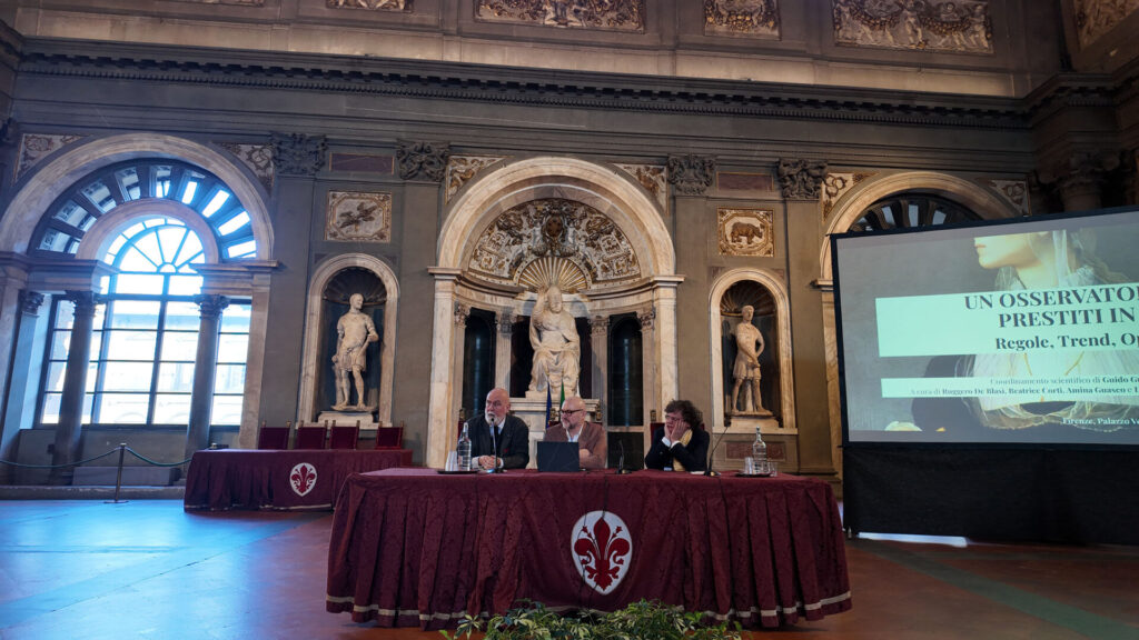 UN OSSERVATORIO SUI PRESTITI IN ITALIA-REGOLE, TREND,OPPORTUNITA; Firenze, Palazzo Vecchi, Salone dei 500; 19 marzo 2026
